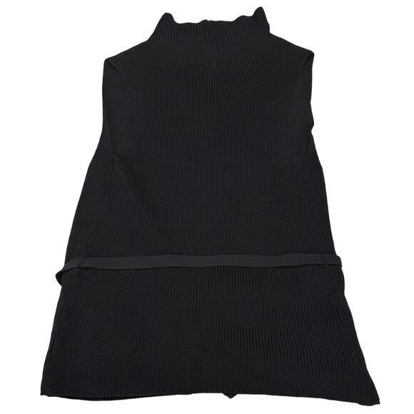 WILFRED Aritzia Knitted Mandouzil Belted Vest in Black Sz XXS - Picture 5 of 5
